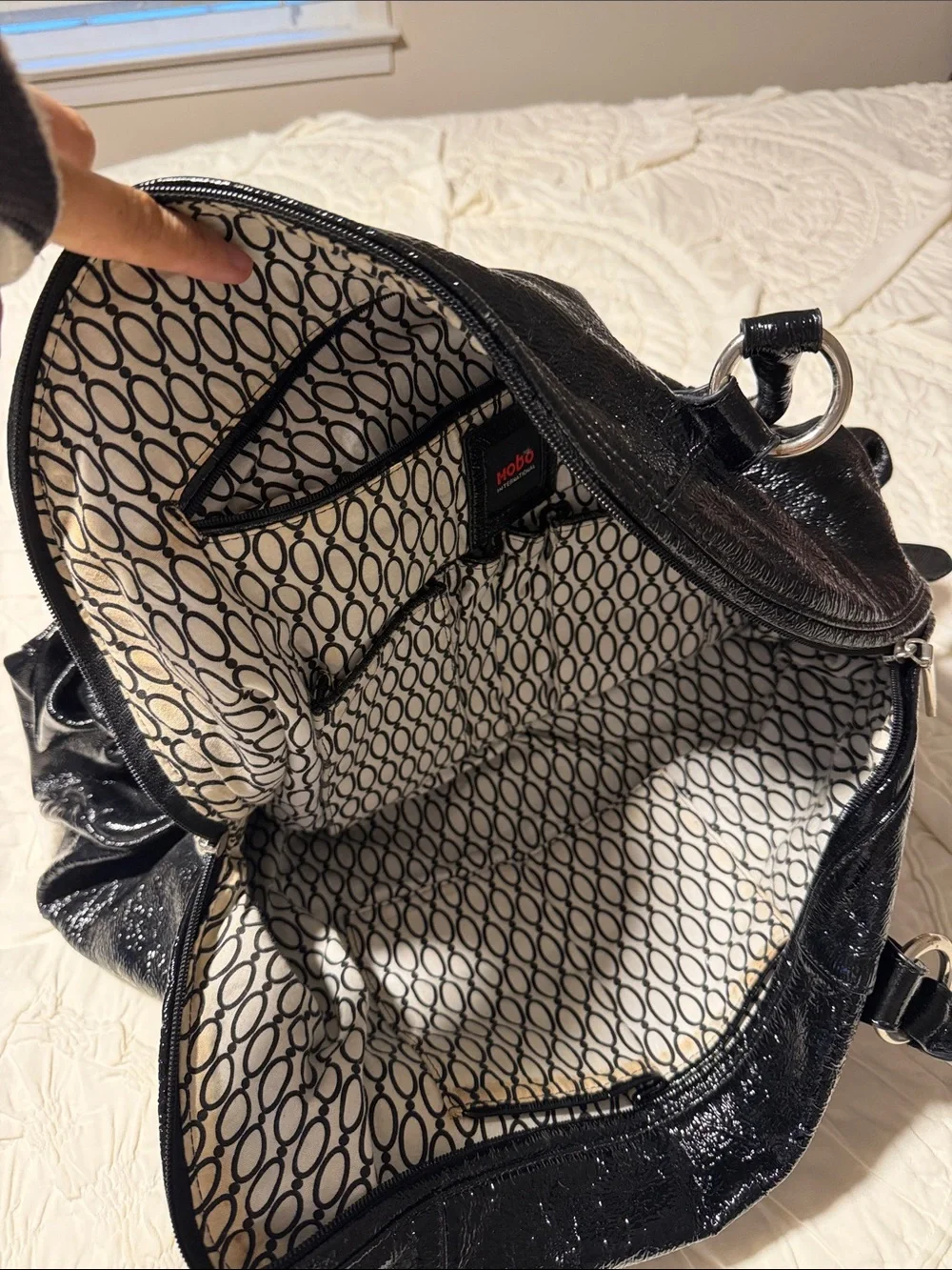 HOBO Black Leather Shoulder Bag